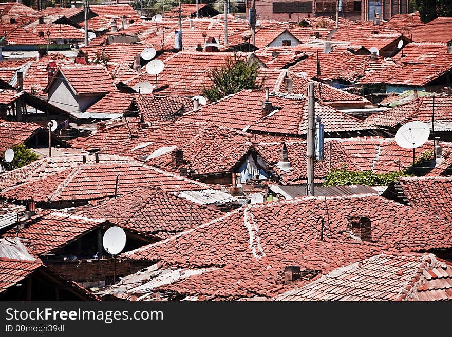 Red roofs