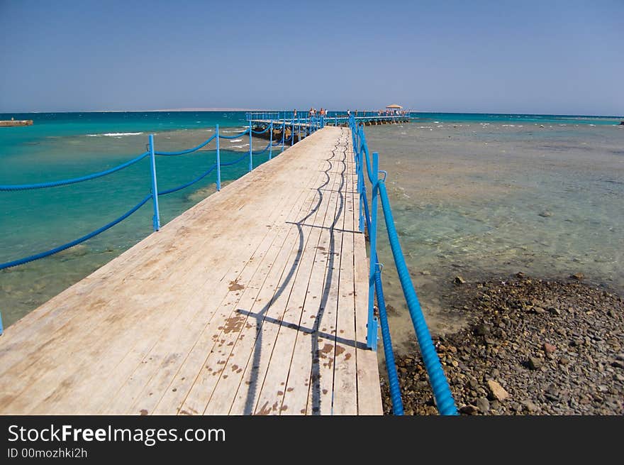 The red sea near the hotel