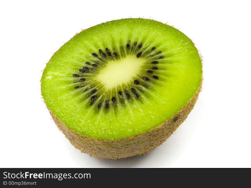 Kiwi sliced isolated on white background. Kiwi sliced isolated on white background