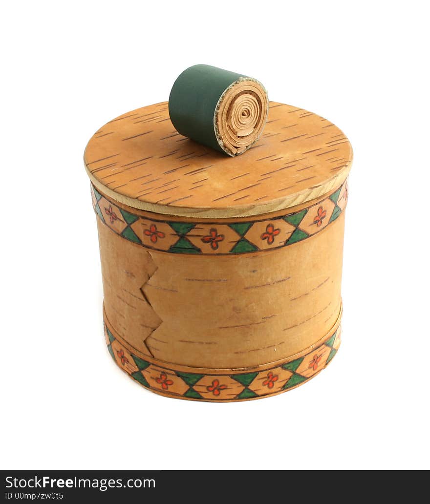 Woodcarving Box Isolated