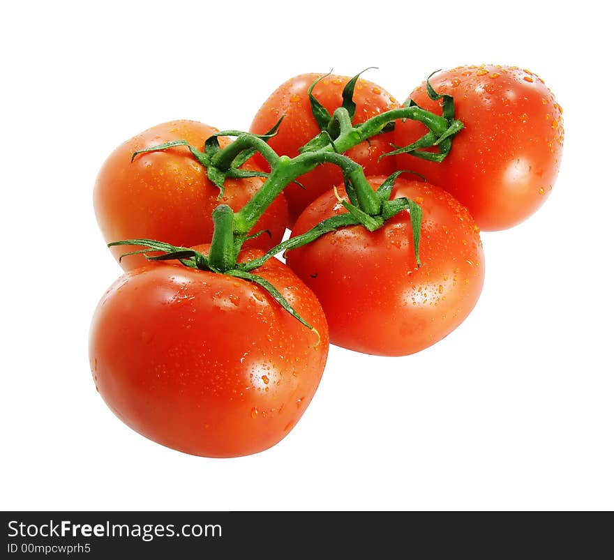 Red ripe tomatoes