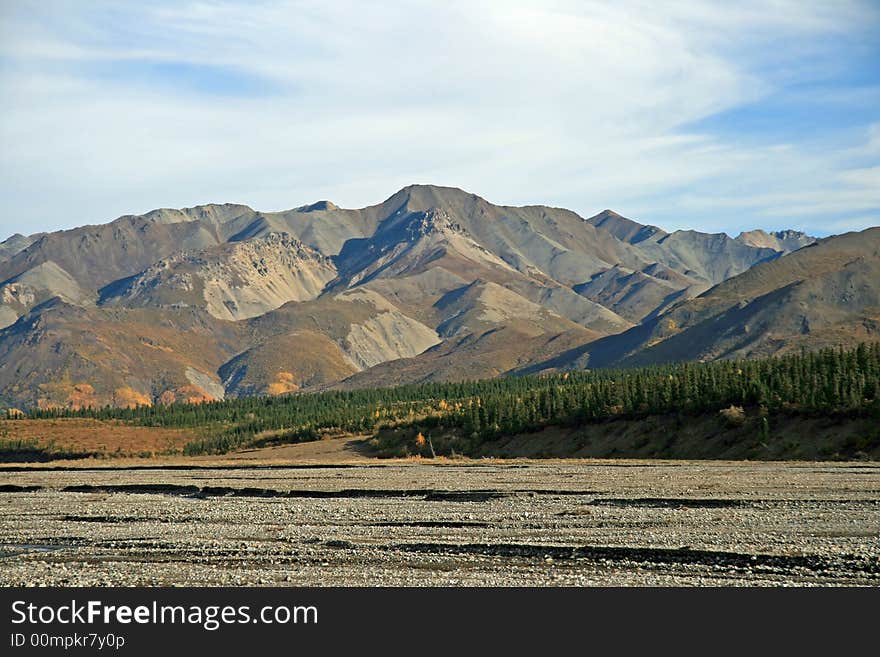 Alaska mountians in Denali Park. Alaska mountians in Denali Park.