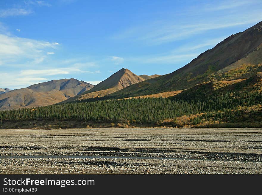 Alaska mountians in Denali Park. Alaska mountians in Denali Park.