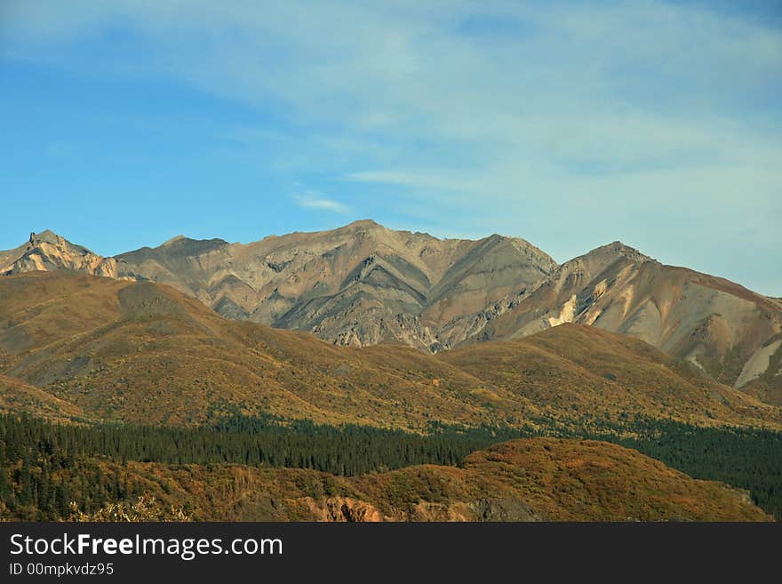 Alaska mountians in Denali Park. Alaska mountians in Denali Park.