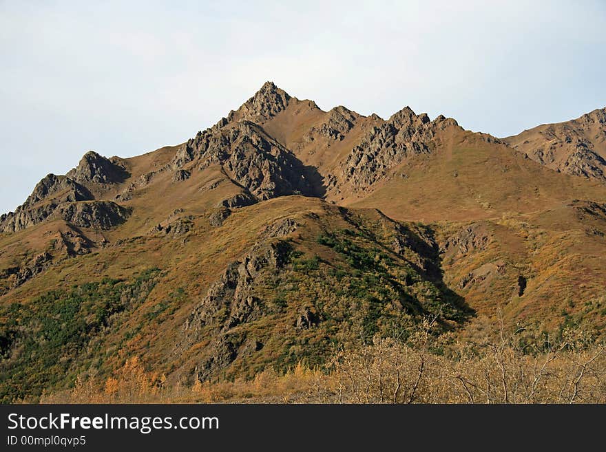 Alaska mountians in Denali Park. Alaska mountians in Denali Park.