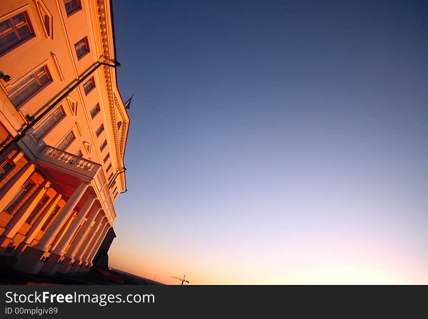 Evening shadows in old Tallin. Evening shadows in old Tallin