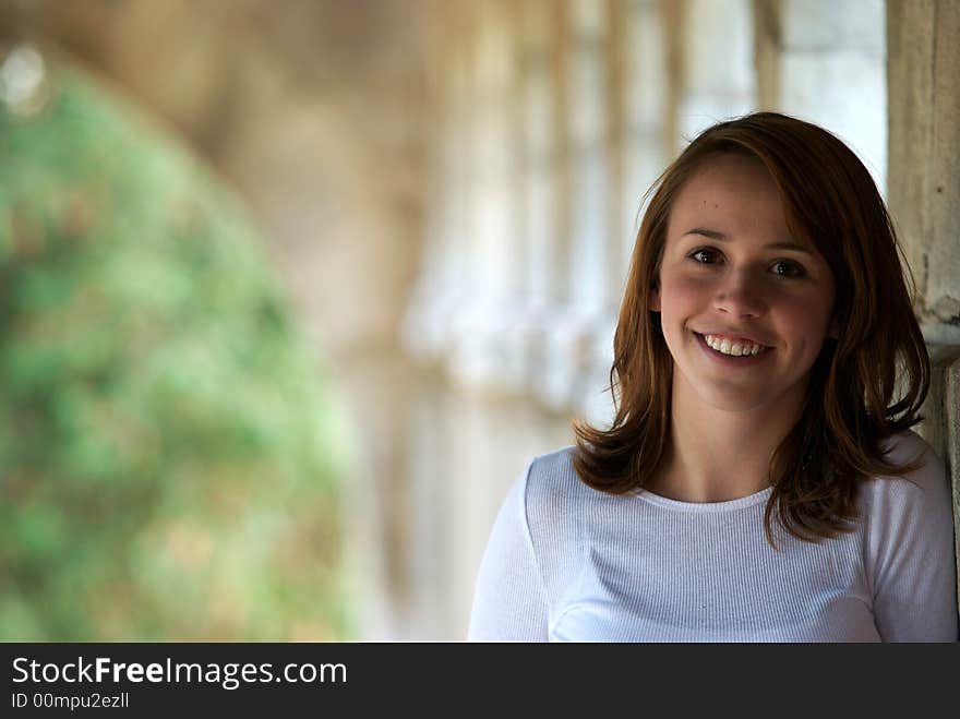 Pretty smiling teenager