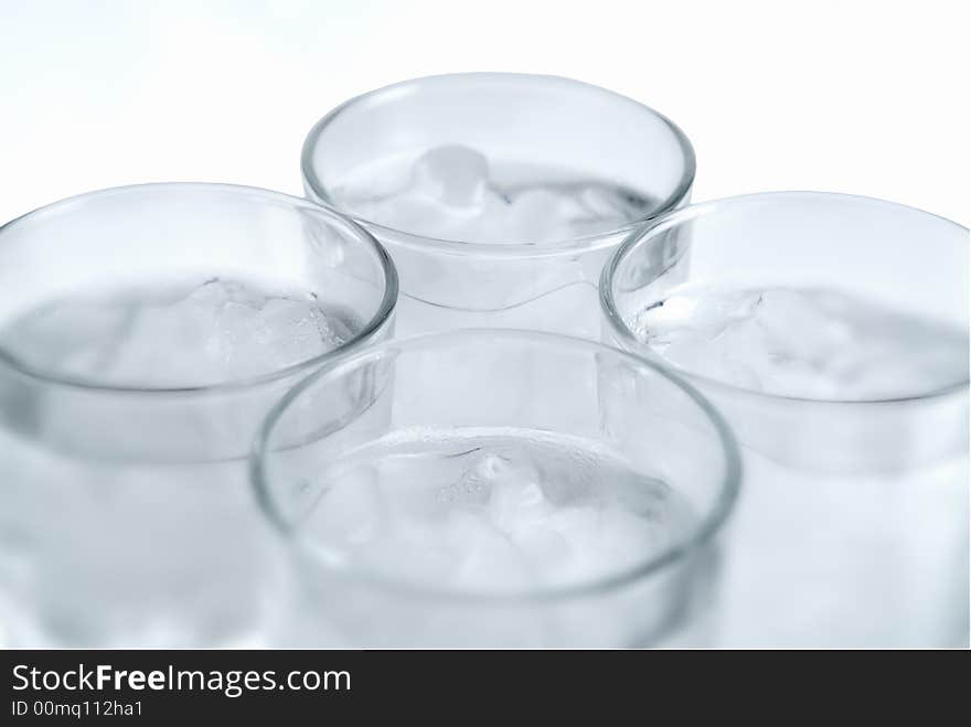 4 Glasses of Ice Water