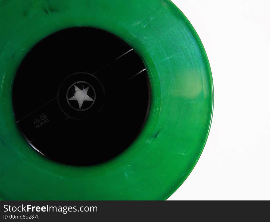 Green vinyl record