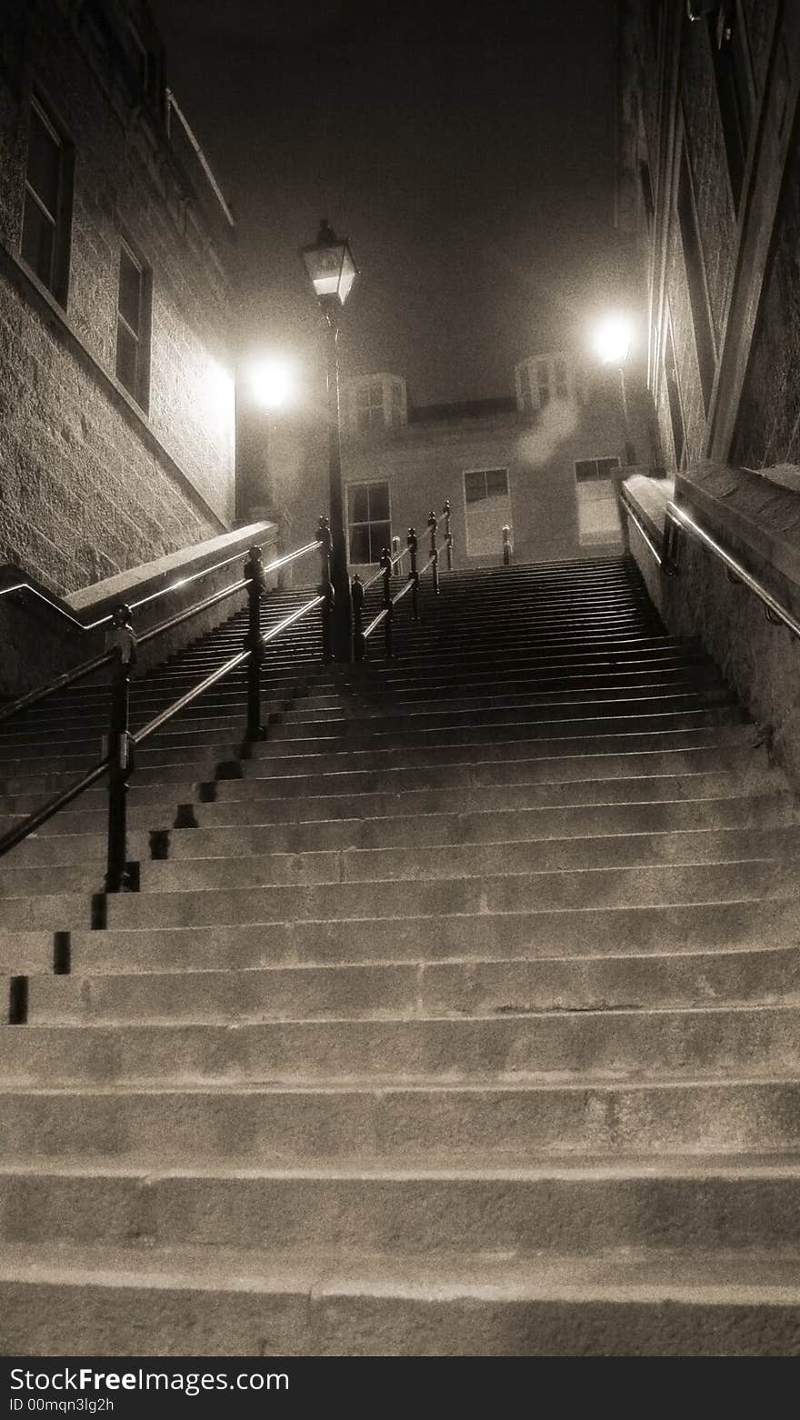 Bridge Street Stairs in Aberdeen, Scotland