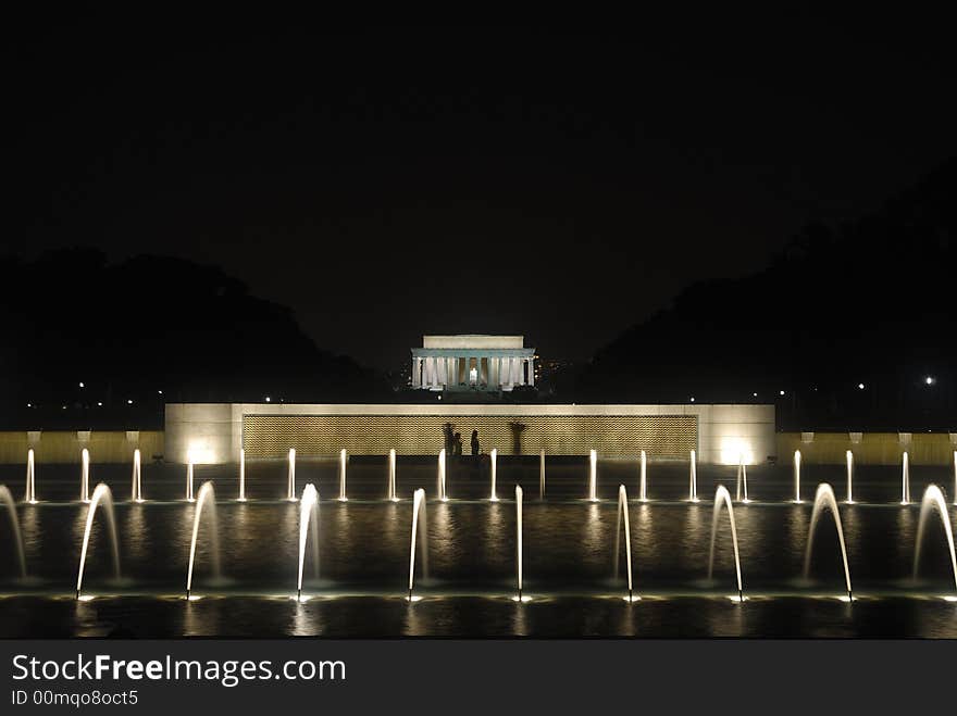 The Lincoln Memorial at Night