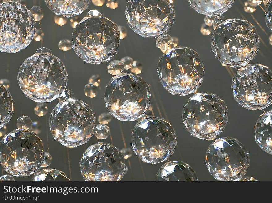 Bunch of diamond style luxury crystal balls. Bunch of diamond style luxury crystal balls