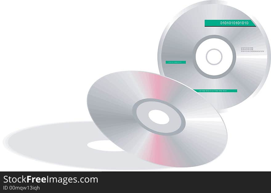 Illustration of two Compact Disc