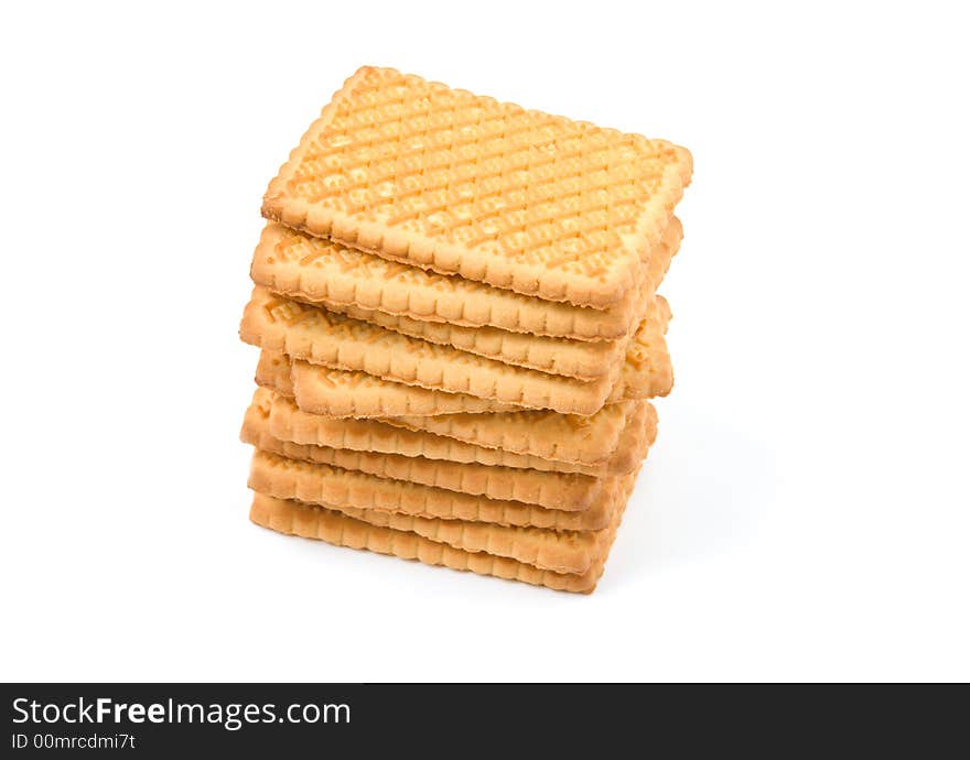 Cookies isolated on white background