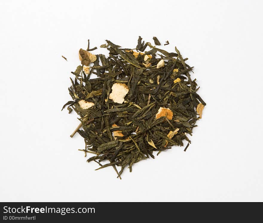 Dried Green Tea Leaves