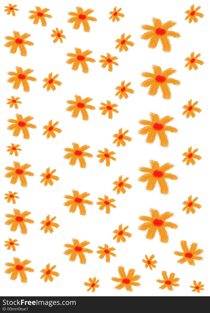 A texture with a lot of orange flowers. A texture with a lot of orange flowers