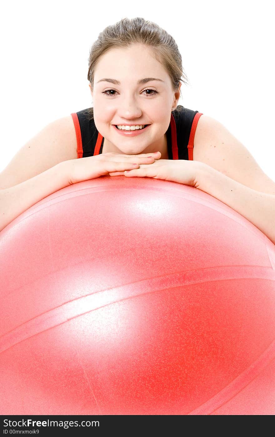 Young Girl Stretching