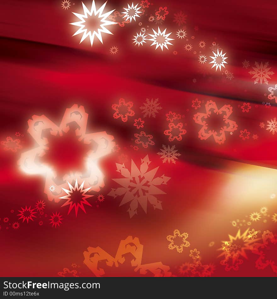 Christmas texture in red with snowflakes. Christmas texture in red with snowflakes