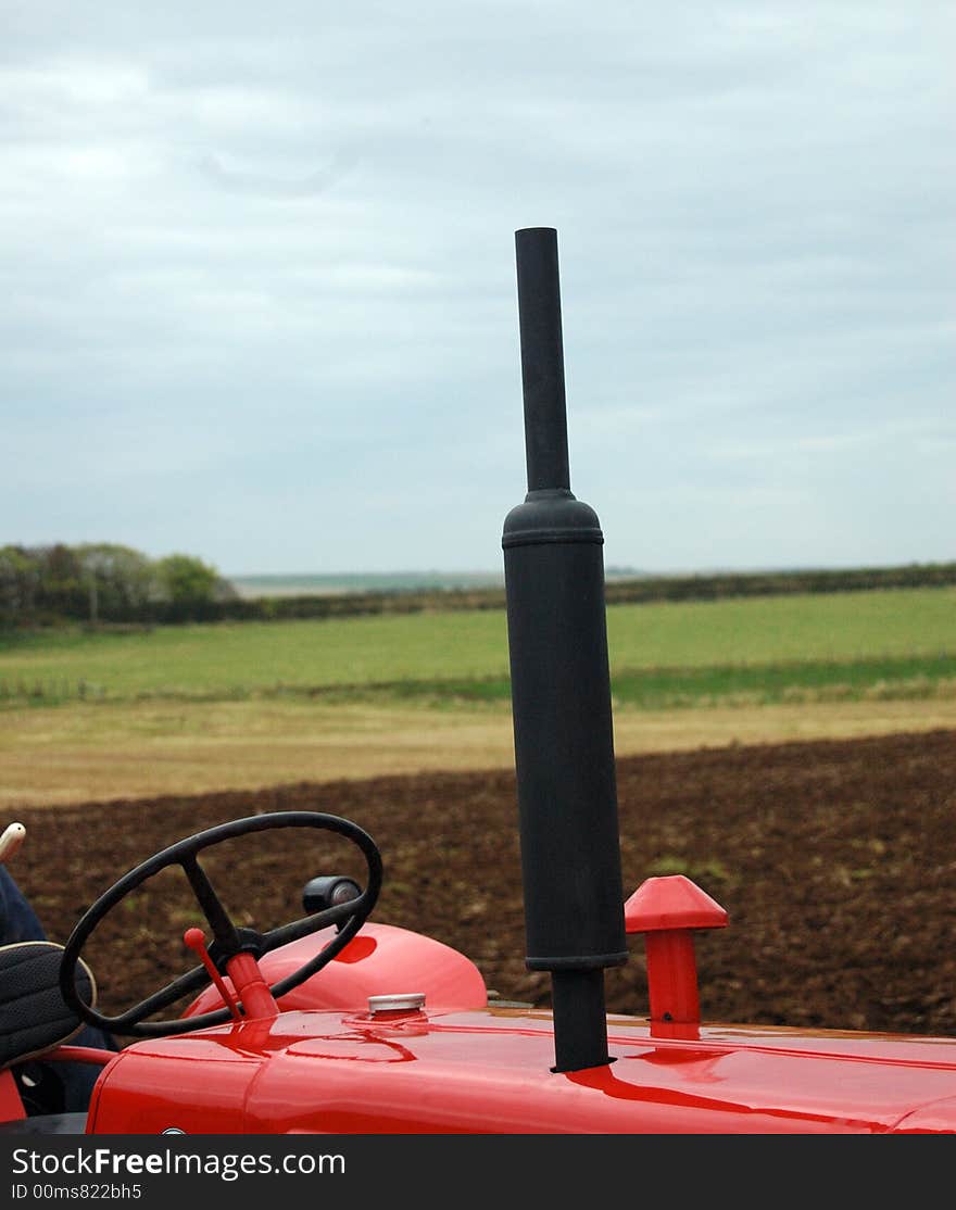 Tractor exhaust