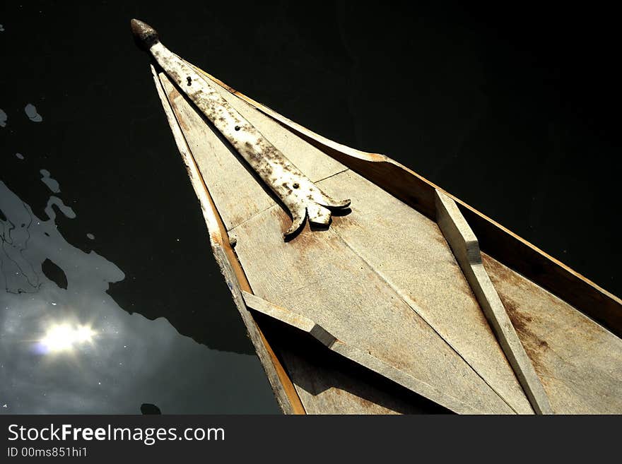 Gondola Detail, Venice