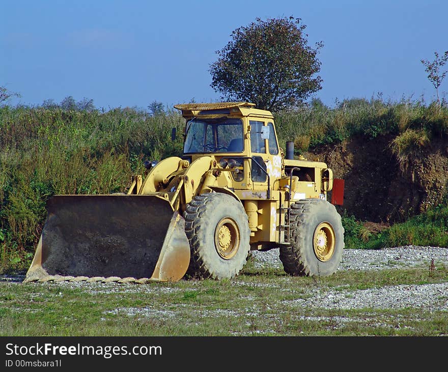 A view of an older caterpillar model. A view of an older caterpillar model.