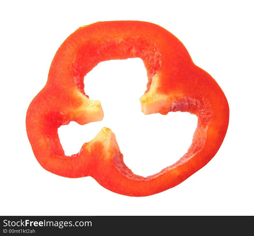 Piece of red pepper