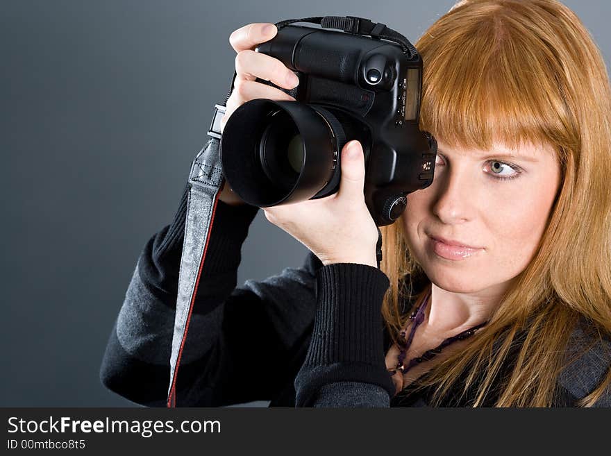 Woman Photographing