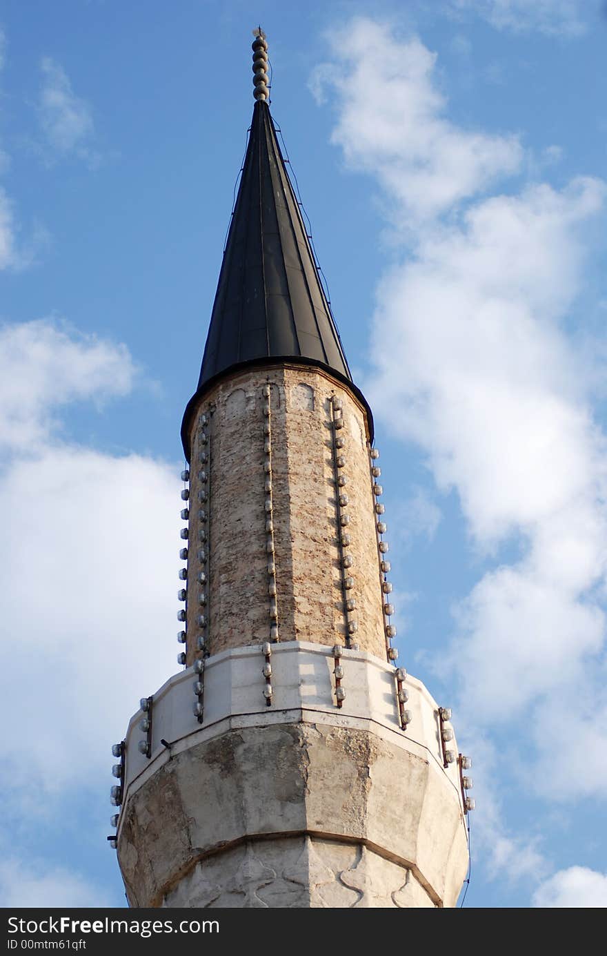 Details of minaret - part of mosque