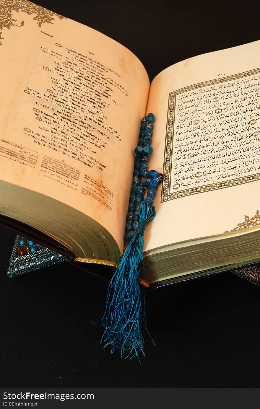 Koran with bead