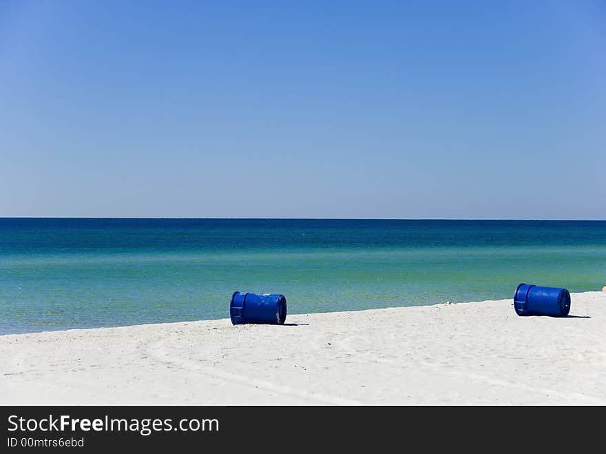 Picture of an abandoned beachfront. Picture of an abandoned beachfront