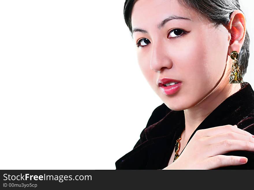 Image of a beautiful young asian woman. Image of a beautiful young asian woman