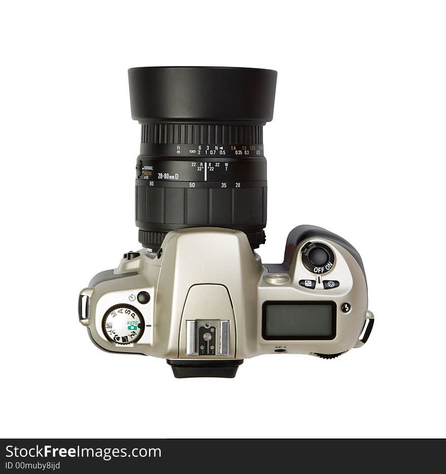 Digital SLR camera. Isolate on white.