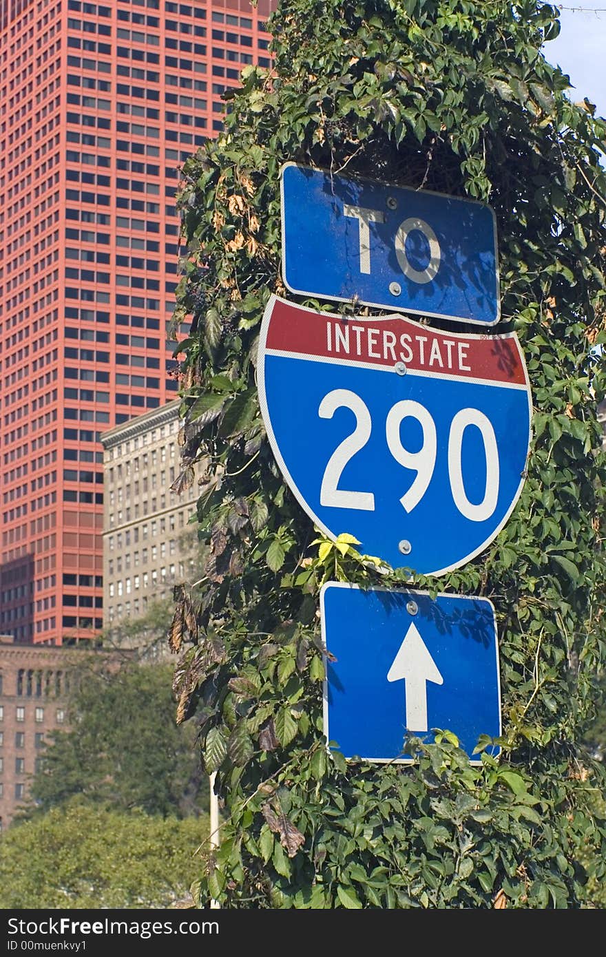 Sign of Interstate 290