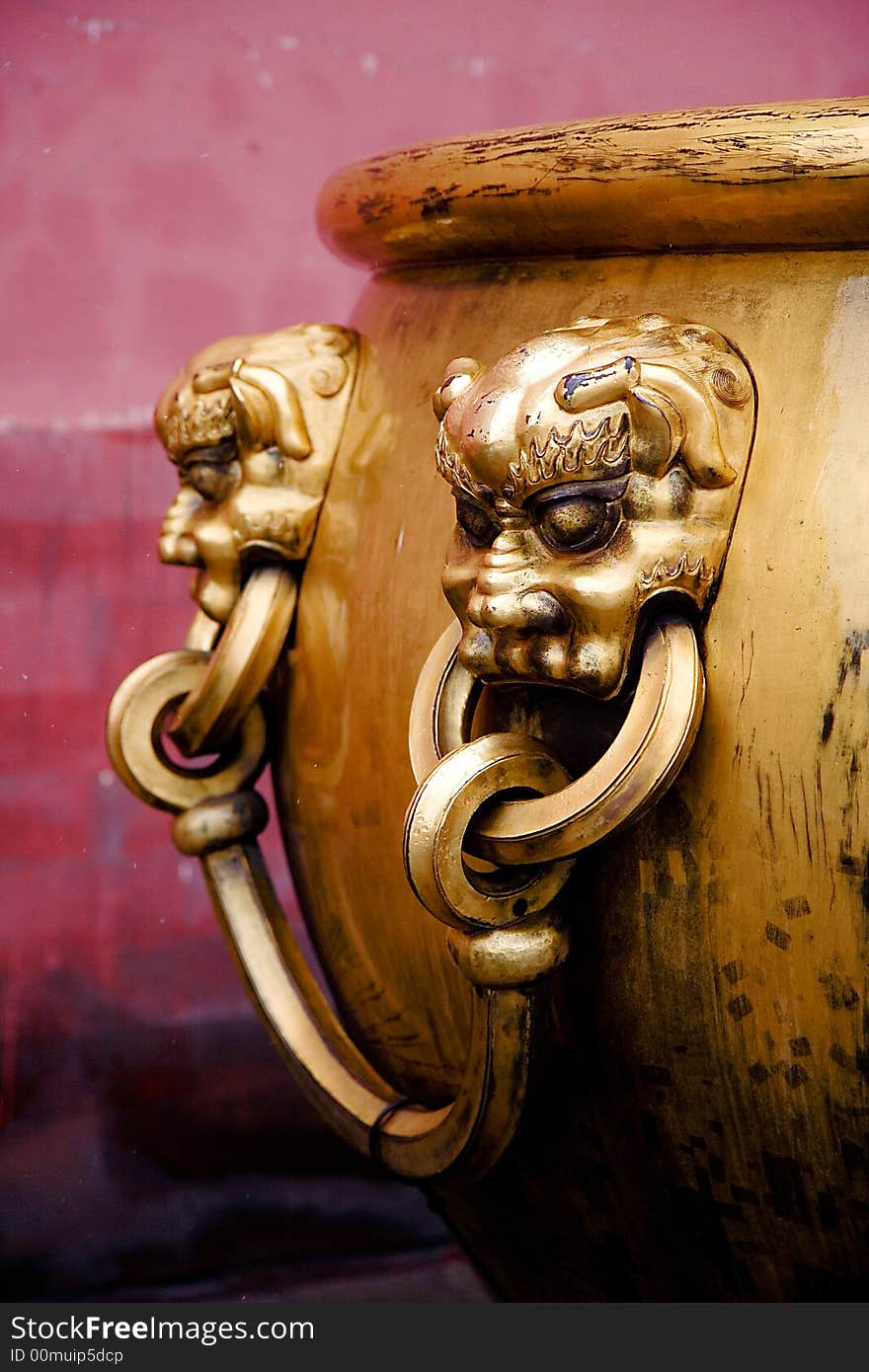 Chinese Water / collector well for putting out fires - Forbidden City, Beijing China. Chinese Water / collector well for putting out fires - Forbidden City, Beijing China