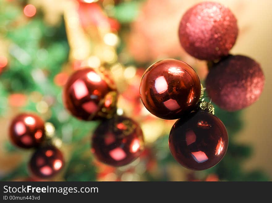 Beautiful Christmas balls ( mirror effect). Beautiful Christmas balls ( mirror effect)