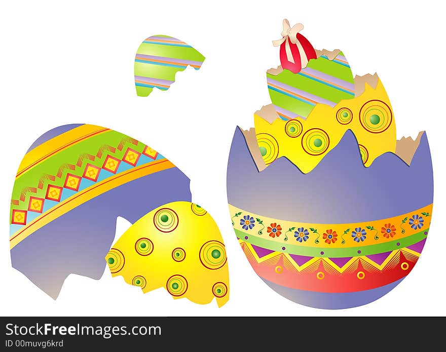 Colored Easter Eggs