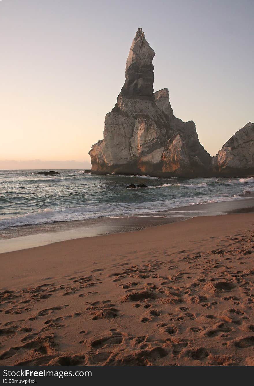 Praia da Ursa in the end of the day