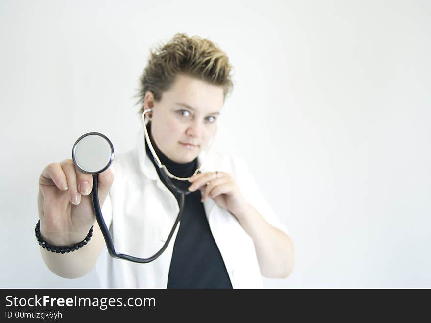 Portrait of young female doctor