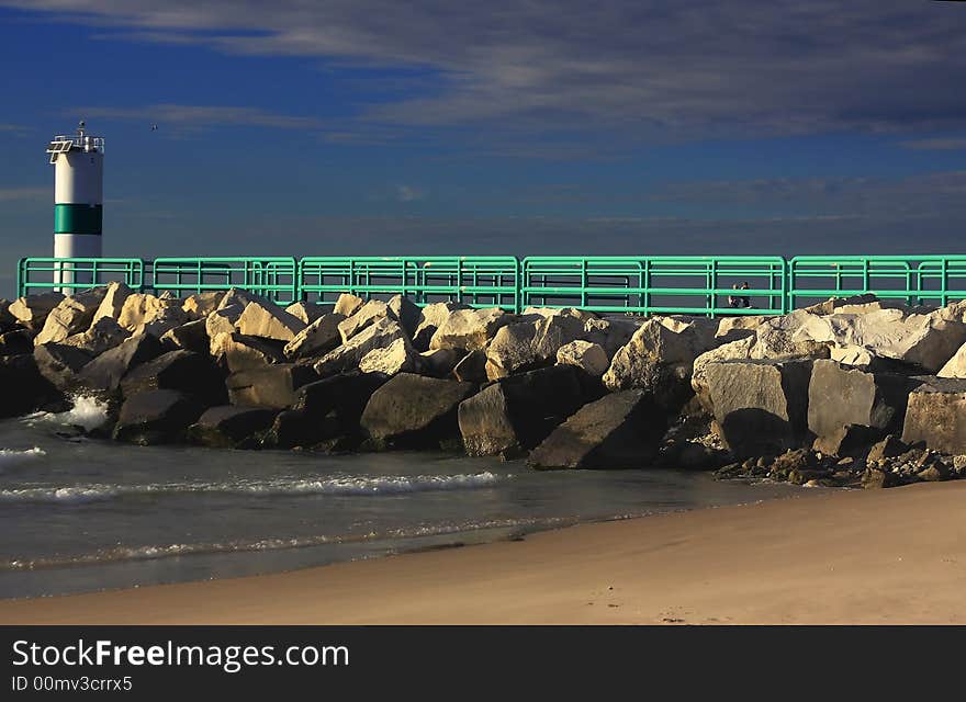 Evening on the Pentwater Pier