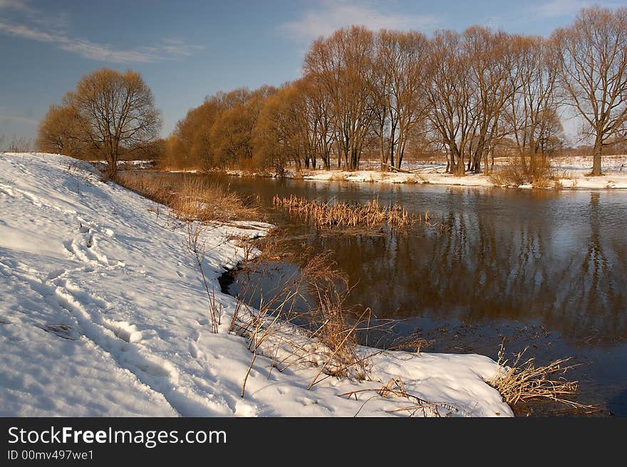 Spring in the Moscow region. Spring in the Moscow region.