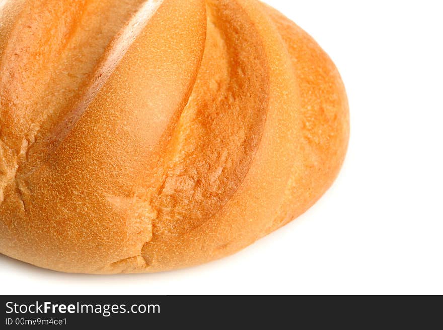 Freshly baked bread, isolated