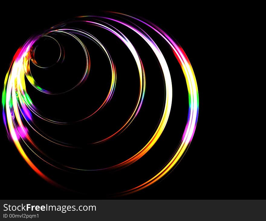 An abstract background of colorful rings. An abstract background of colorful rings.