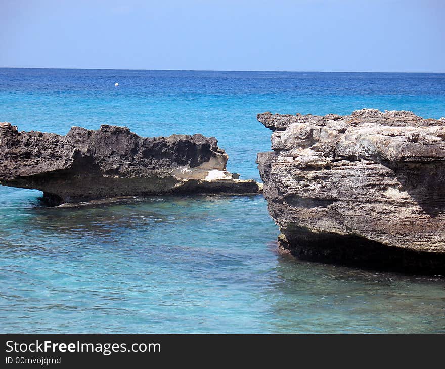 View from the Beach at Cayman Islands. View from the Beach at Cayman Islands