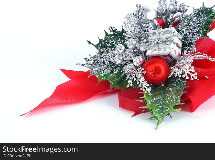 Christmas decoration isolated on white background