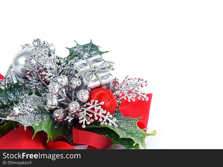 Christmas decoration isolated  on white background