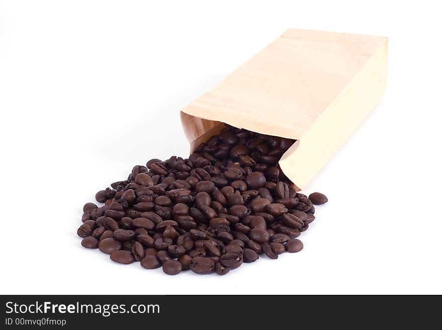 Bag with coffee beans