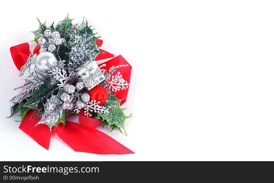 Christmas decoration isolated  on white background