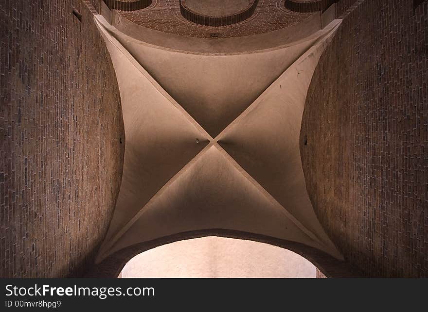 Roof of a church in Arhus, Denmark