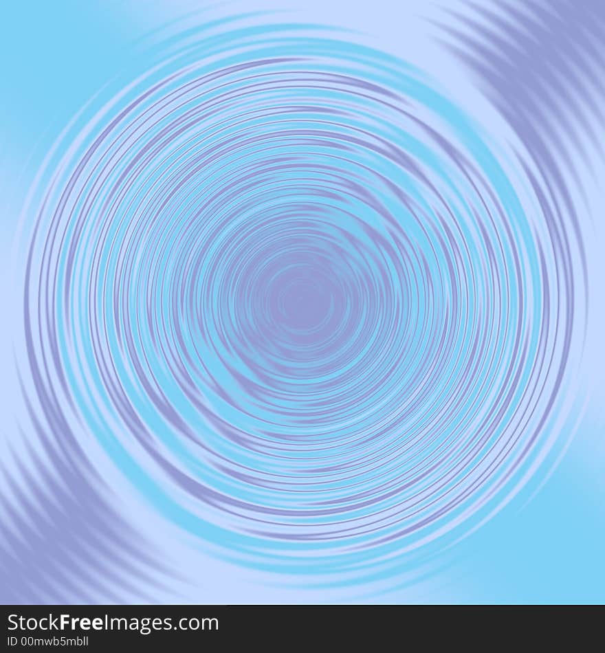 Illustration of blue water rings. Illustration of blue water rings