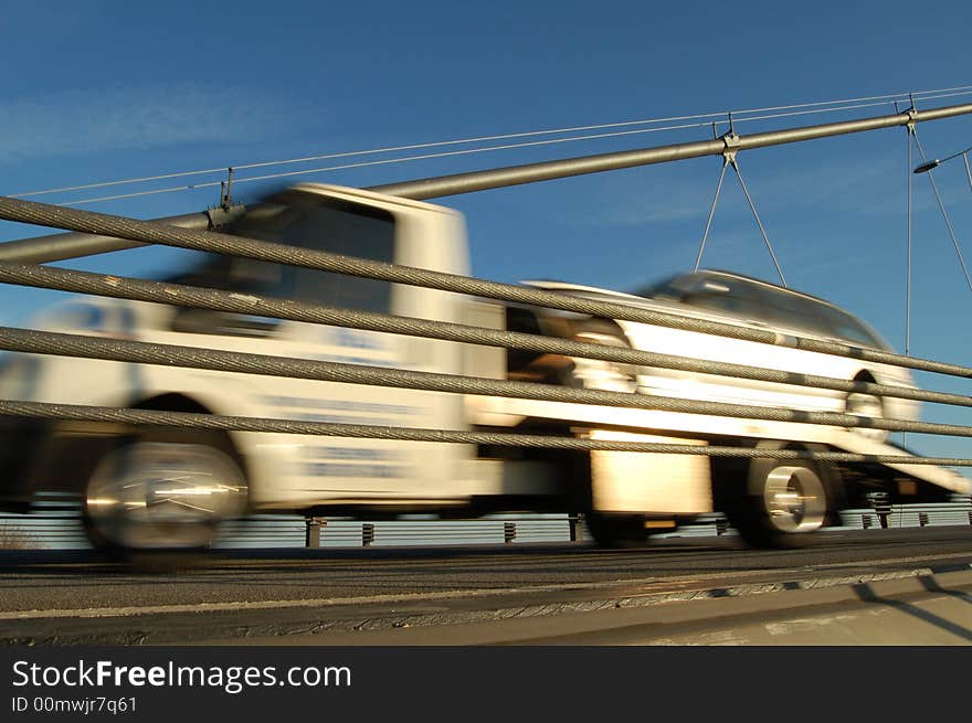 Truck on Bridge